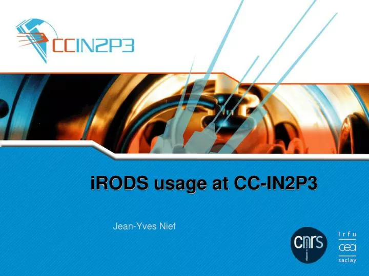 irods usage at cc in2p3