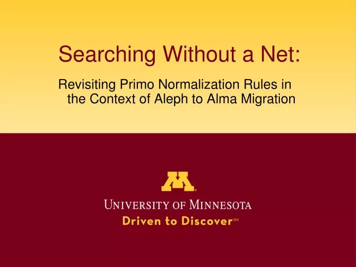 revisiting primo normalization rules in the context of aleph to alma migration