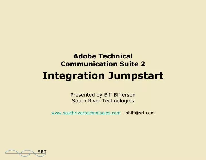 adobe technical communication suite 2 integration jumpstart
