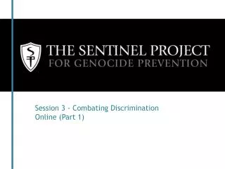 Session 3 - Combating Discrimination Online (Part 1)