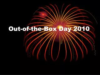 Out-of-the-Box Day 2010