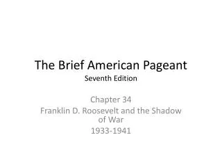 The Brief American Pageant Seventh Edition