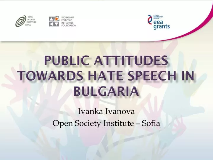 public attitudes towards hate speech in bulgaria