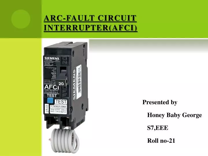 arc fault circuit interrupter afci