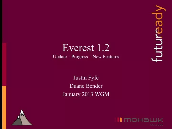 everest 1 2 update progress new features