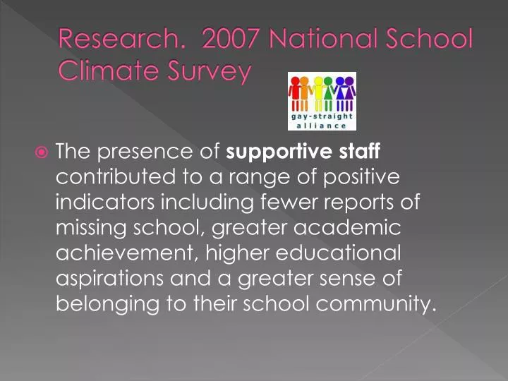 research 2007 national school climate survey