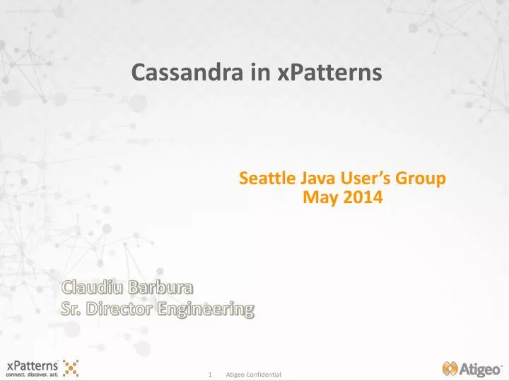 cassandra in xpatterns