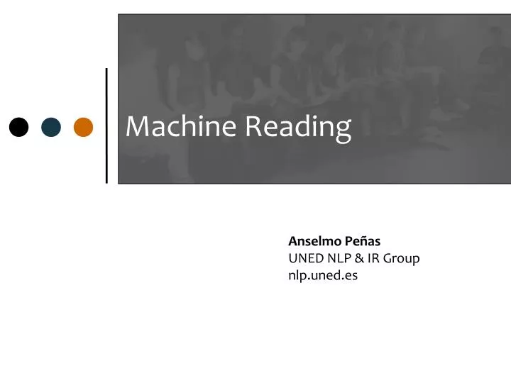 machine reading