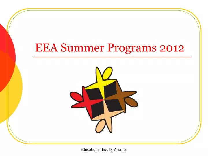 eea summer programs 2012