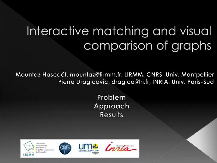 interactive matching and visual comparison of graphs