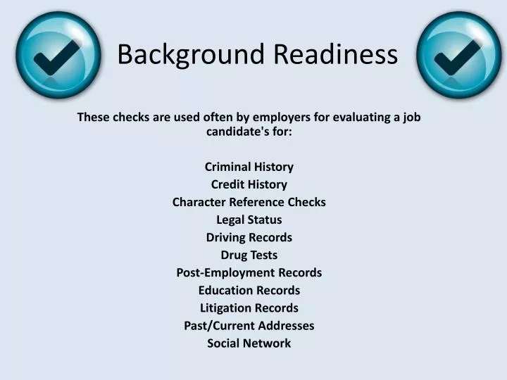 background readiness
