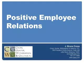 Positive Employee Relations