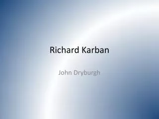 Richard Karban