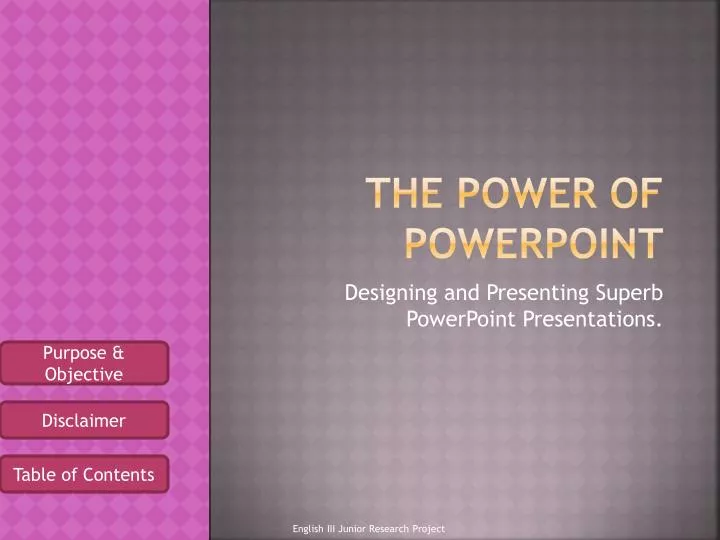 the power of powerpoint