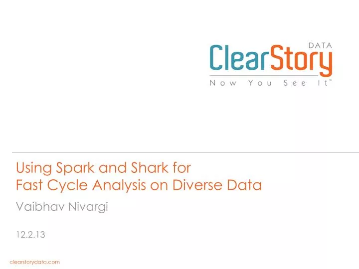 using spark and shark for fast cycle analysis on diverse data
