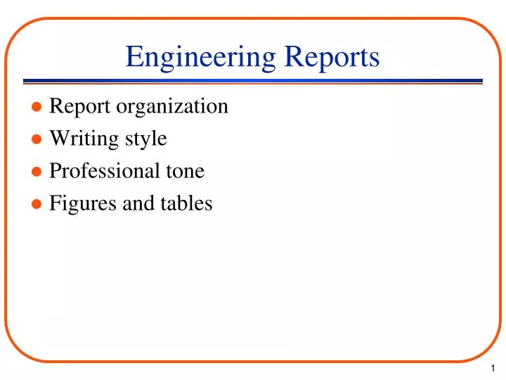 engineering reports