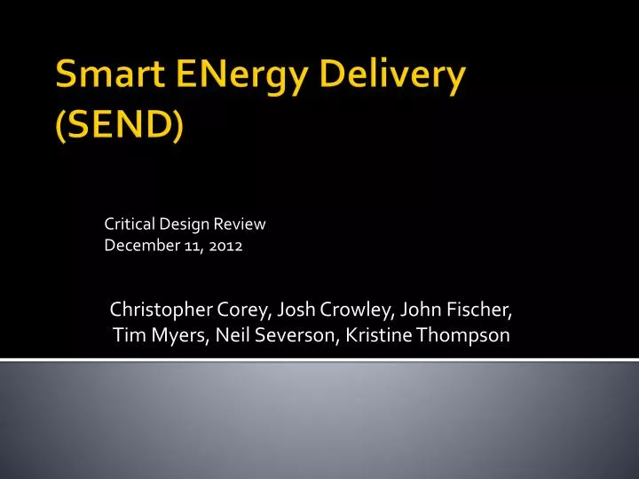 critical design review december 11 2012