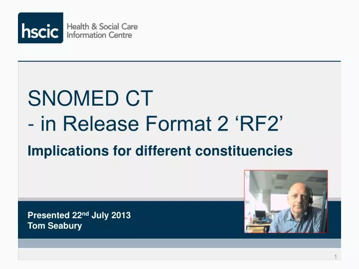 snomed ct in release format 2 rf2