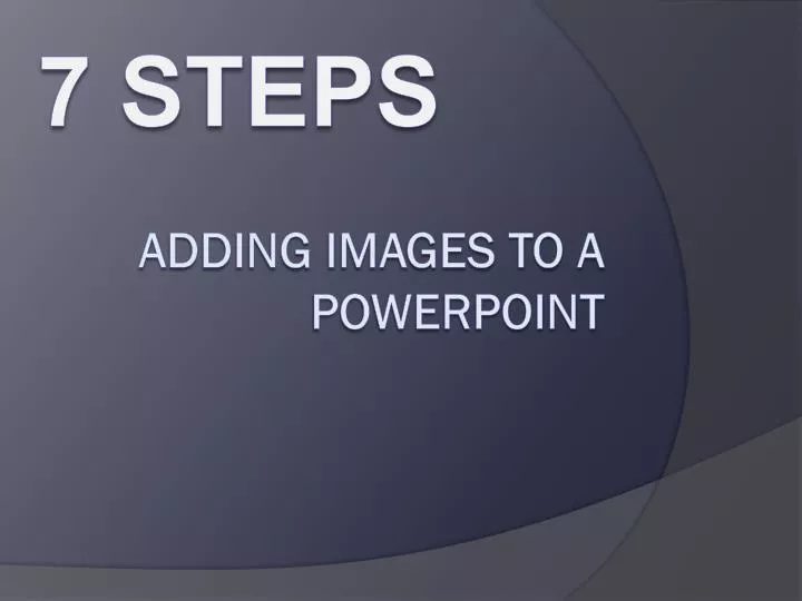 a dding images to a powerpoint