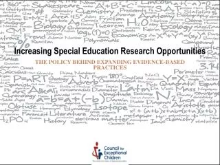 Increasing Special Education Research Opportunities