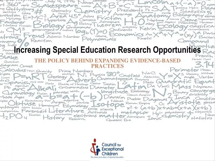 increasing special education research opportunities