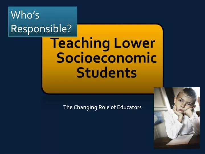 teaching lower socioeconomic students