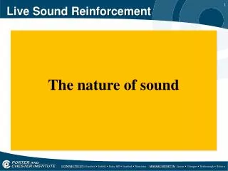 Live Sound R einforcement