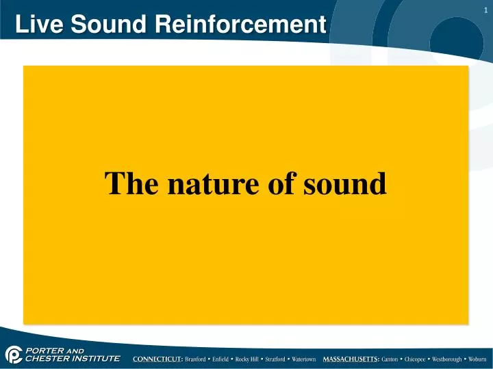 live sound r einforcement