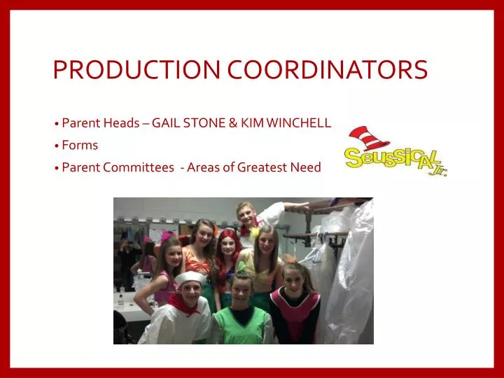 production coordinators