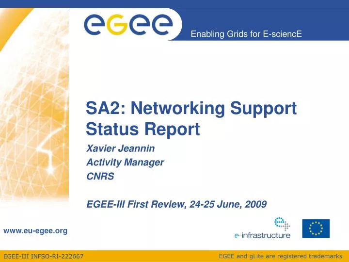 sa2 networking support status report