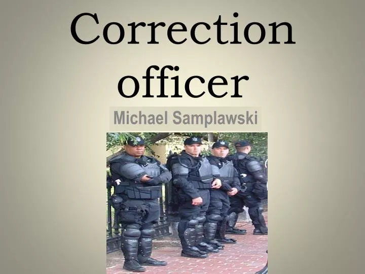 correction officer