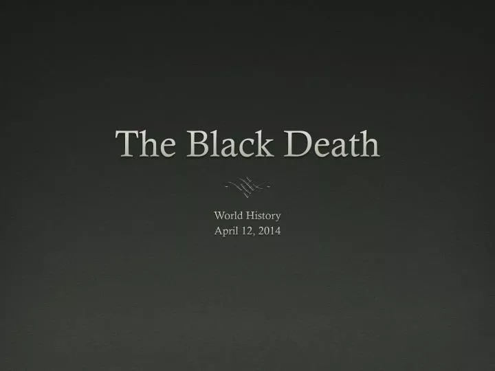 the black death