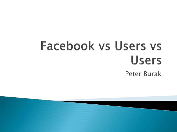 facebook vs users vs users