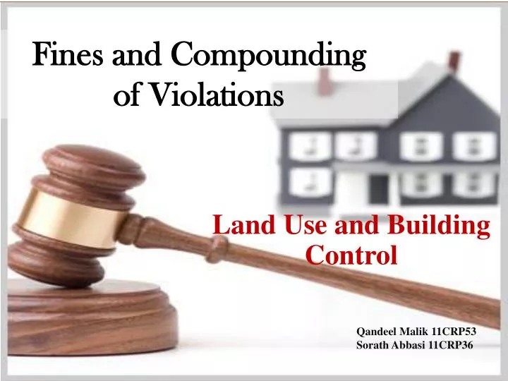 fines and compounding of violations