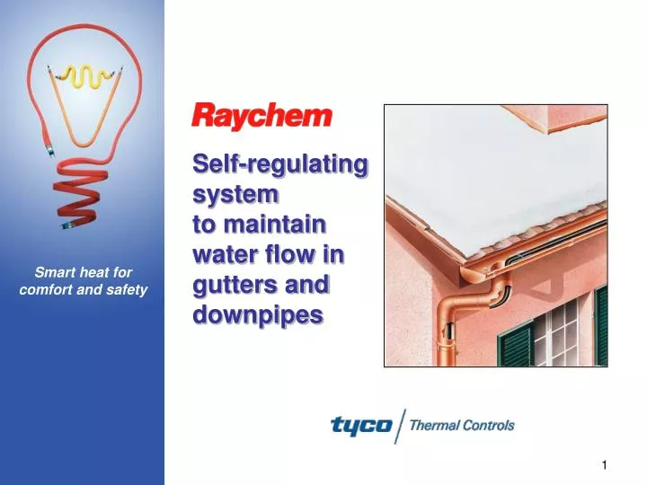 self regulating system to maintain water flow in gutters and downpipes