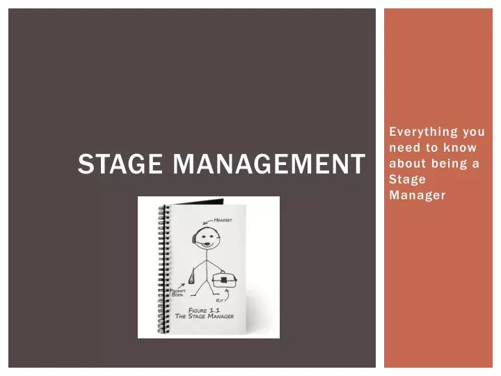 stage management