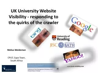 UK University Website Visibility - responding to the quirks of the crawler