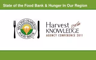 State of the Food Bank &amp; Hunger In Our Region
