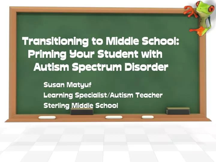 transitioning to middle school priming your student with autism spectrum disorder