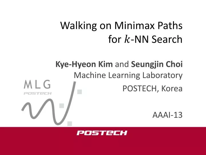 walking on minimax paths for nn search