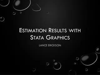 Estimation Results with Stata Graphics
