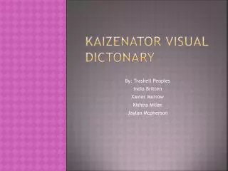 Kaizenator visual Dictonary