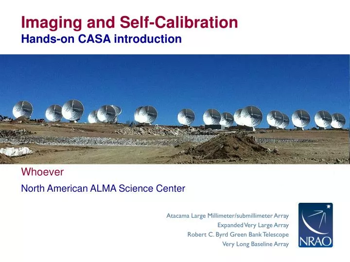 imaging and self calibration hands on casa introduction