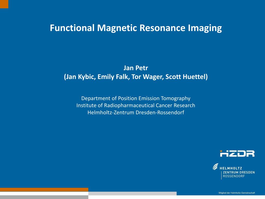 PPT - Functional Magnetic Resonance Imaging PowerPoint Presentation ...
