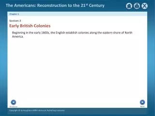 Early British Colonies