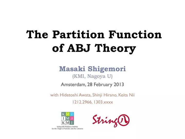 the partition function of abj theory