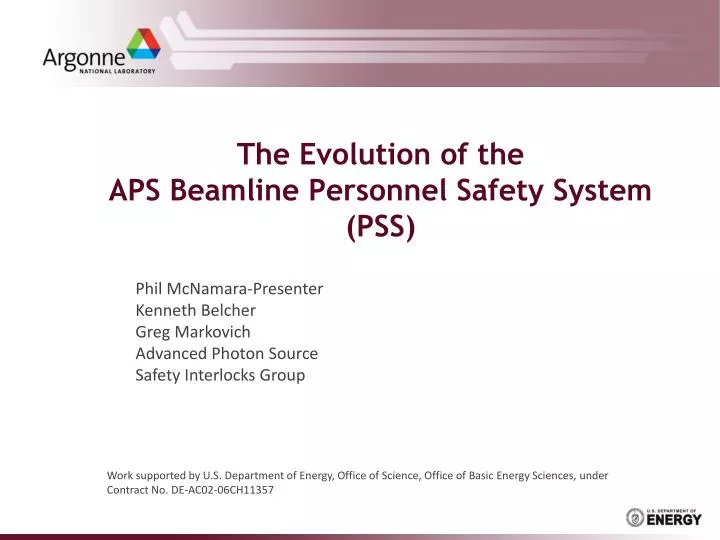 the evolution of the aps beamline personnel safety system pss