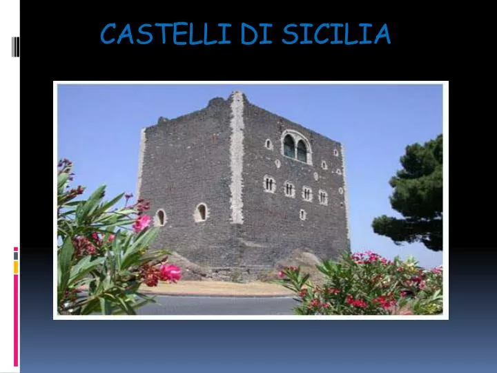 castelli di sicilia