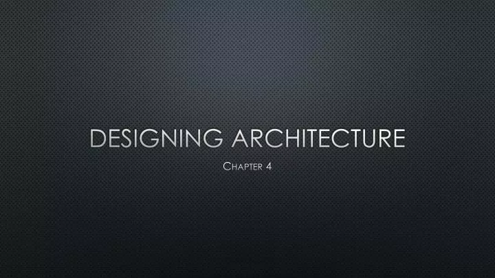 designing architecture