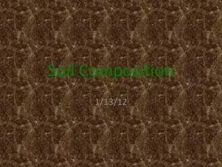 Soil Composition